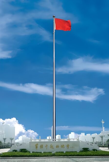 政府机关国旗杆项目实拍