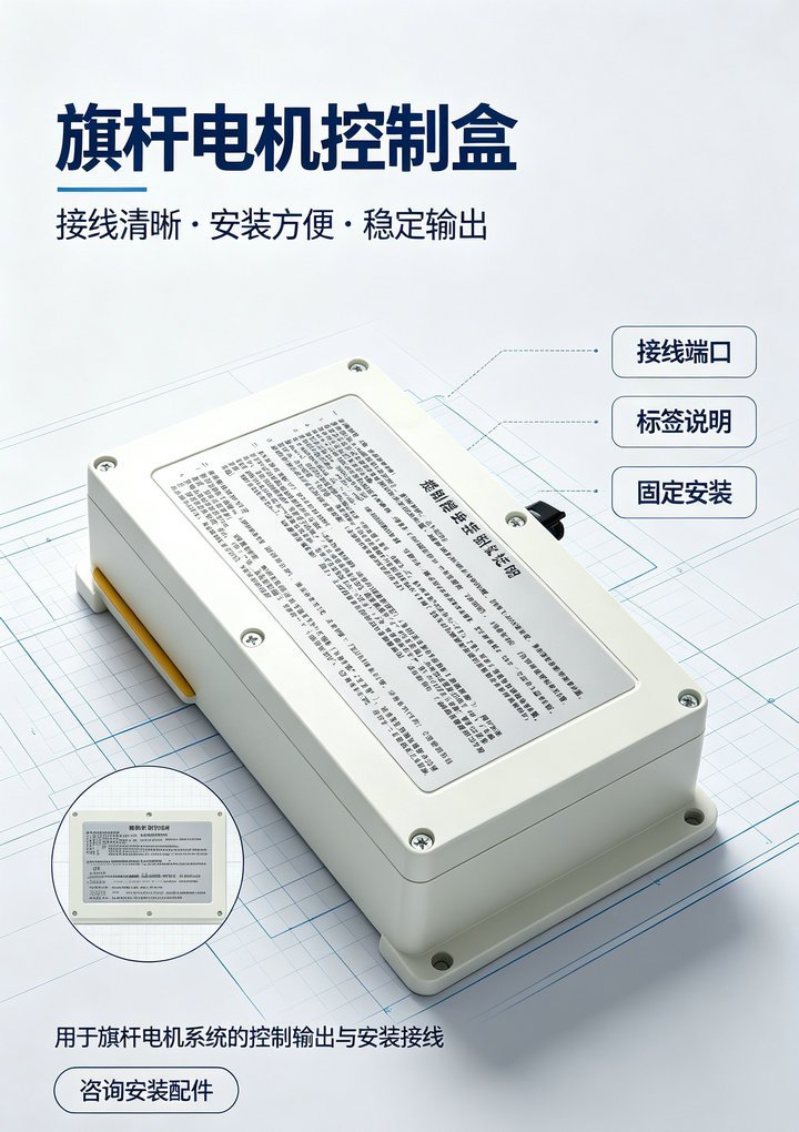同创旗杆电动旗杆控制器实拍