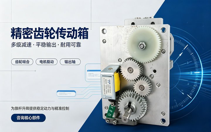 同创旗杆电动旗杆标准配件实拍